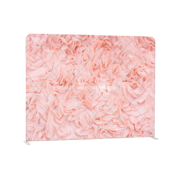 Rose rouge rose personnalisée en tissu de tension personnalisée en toile de travail